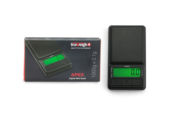 Truweigh black apex mini scale 1000g x 0.1g